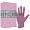 Перчатки нитриловые, розовые, одноразовые, размер М, уп/100шт